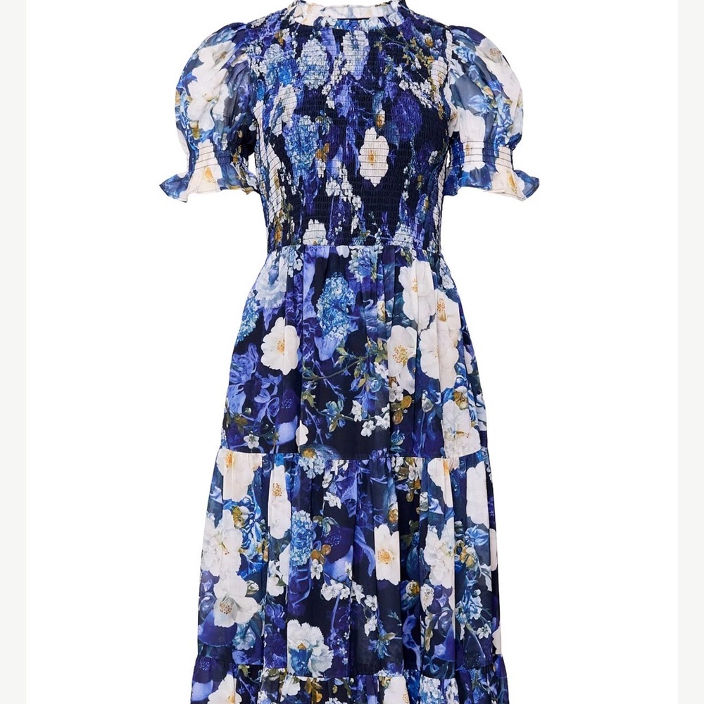 Ivy City CORDELIA DRESS IN WINTER ROSE GARDEN